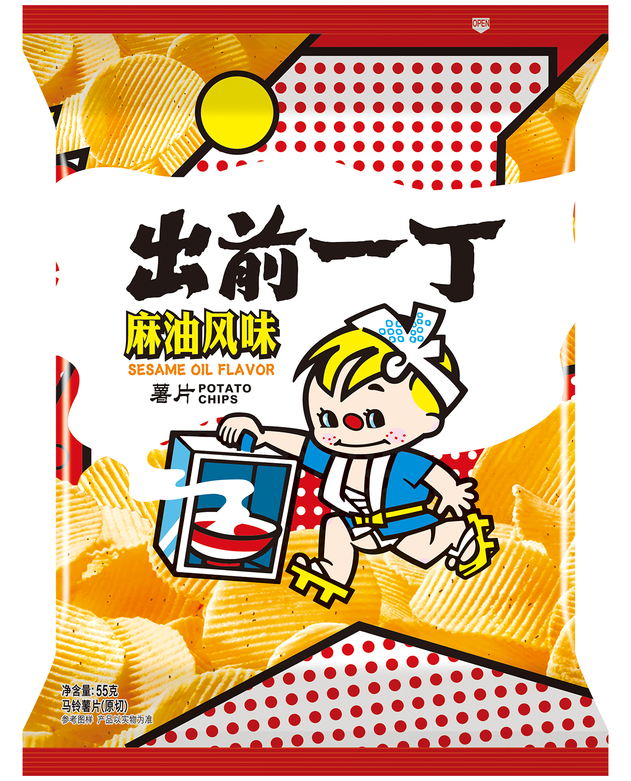 出前一丁麻油風(fēng)味馬鈴薯片