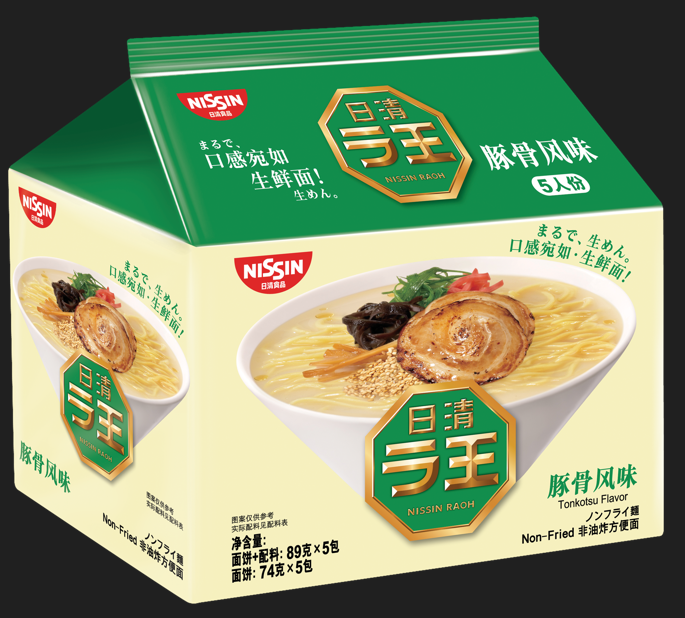 日清拉王豚骨風(fēng)味非油炸方便面
