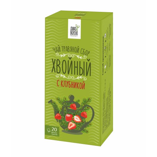 Чай Хвойный с клубникой 20 пакетиков