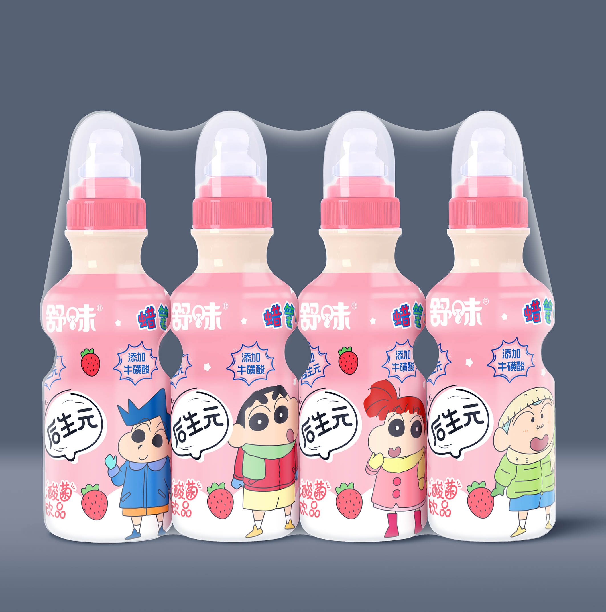 舒味|蠟筆小新硬奶嘴系列草莓味乳酸菌