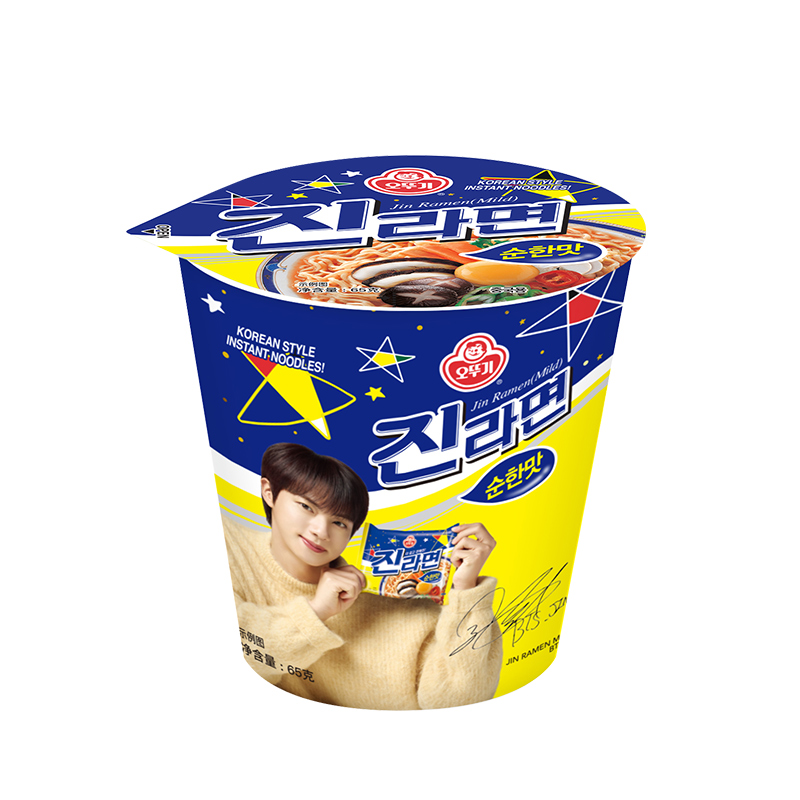 不倒翁金拉面杯面微辣65克