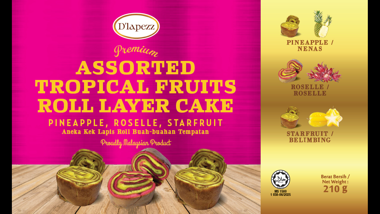 高級什錦熱帶水果層蛋糕