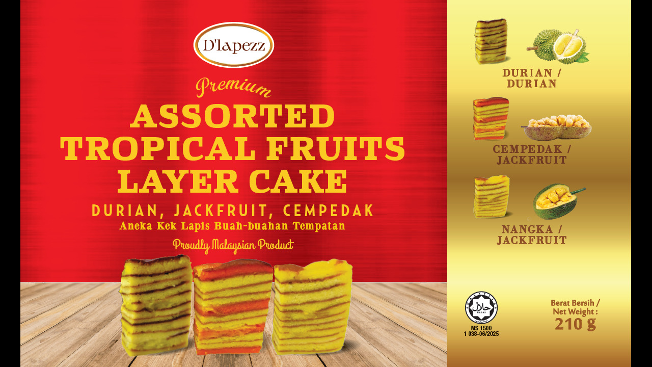 高級什錦熱帶水果層蛋糕