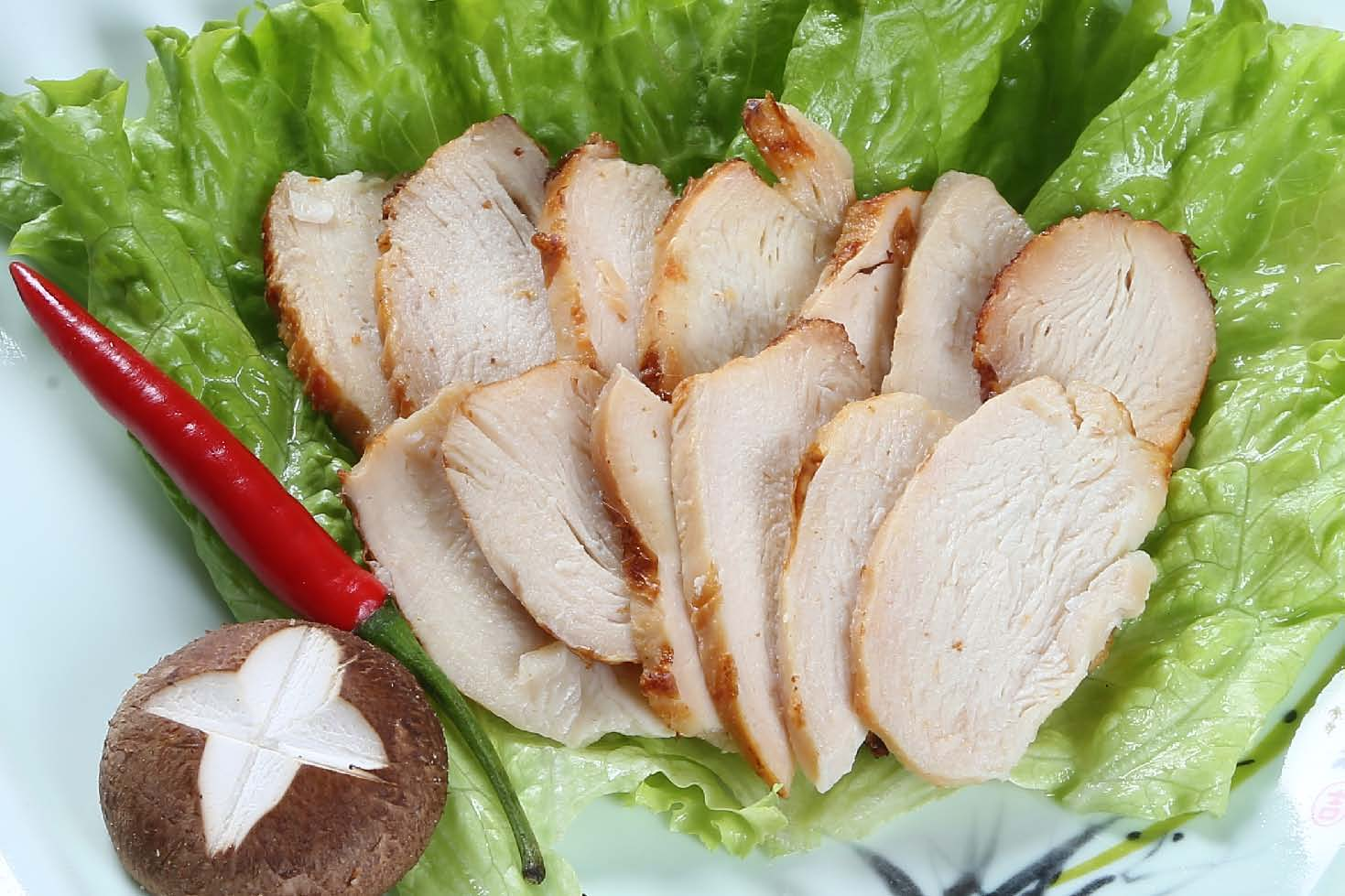 烘烤大胸肉切片