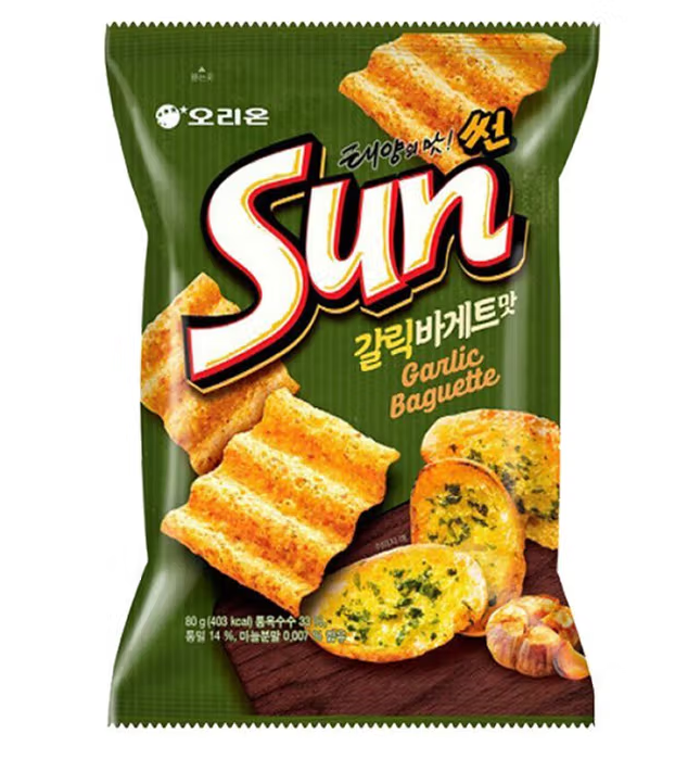 好麗友法式蒜香面包味波浪形玉米片80g