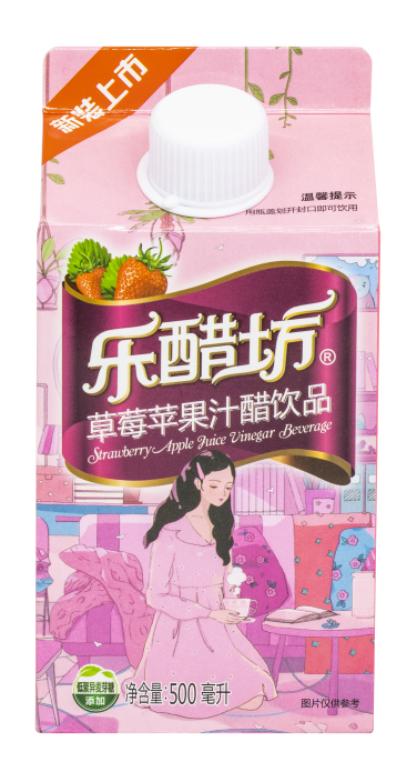 樂醋坊500ml草莓蘋果汁醋飲品