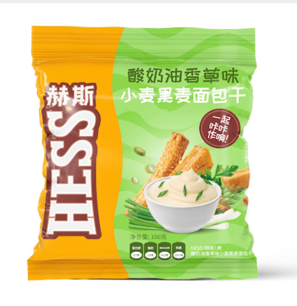 酸奶油香草味 小麥黑麥面包干