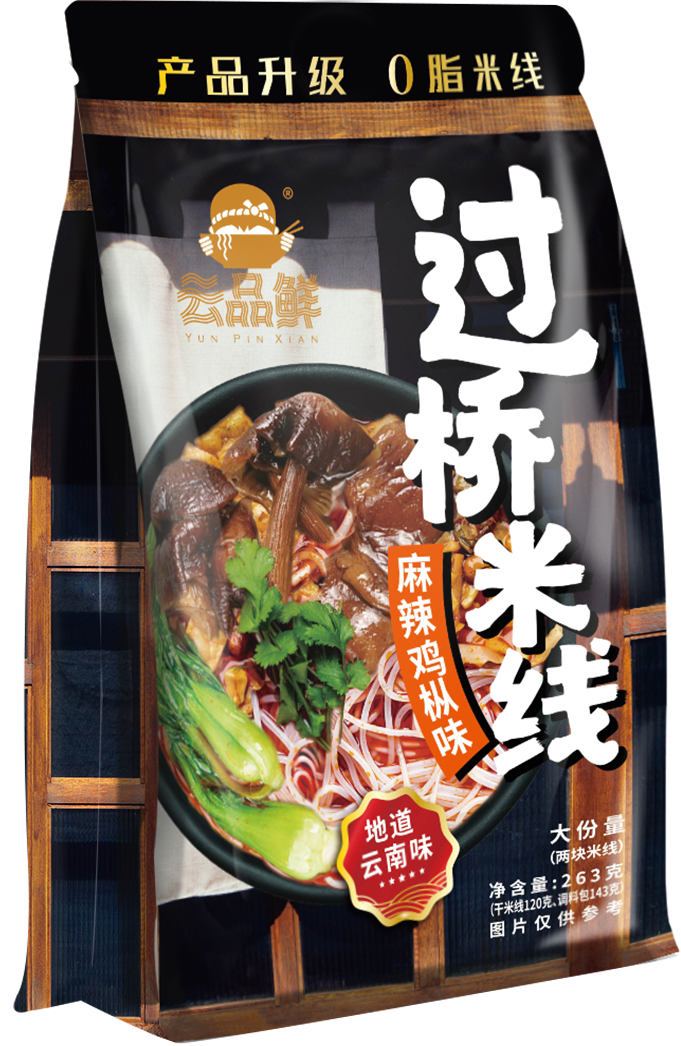 云品鮮麻辣雞樅味過橋米線263g