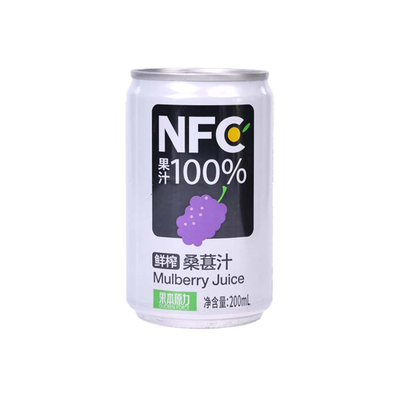 康之味NFC桑葚汁200ML鮮榨非濃縮100%0添加純果汁飲品