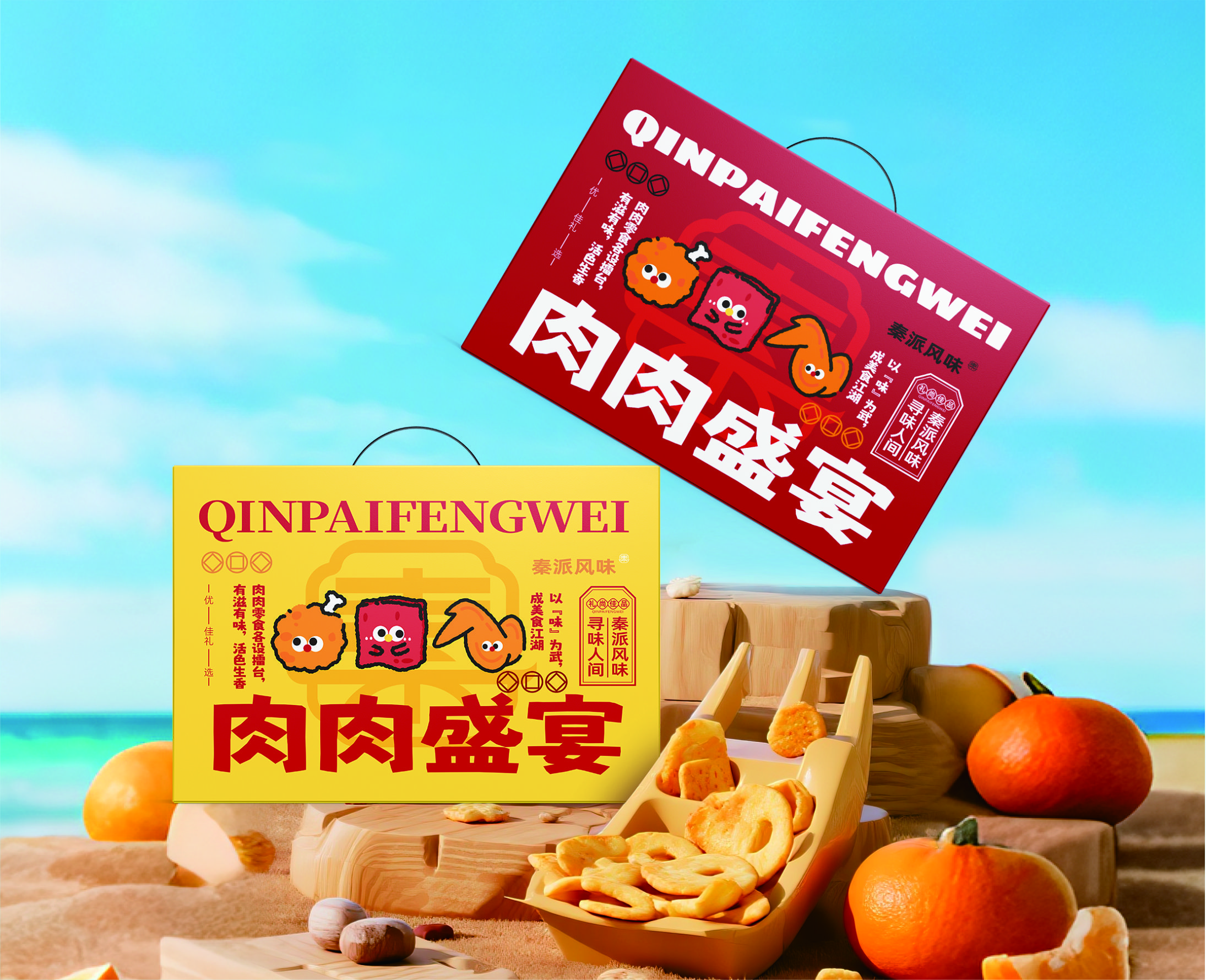 零食禮盒包裝設計