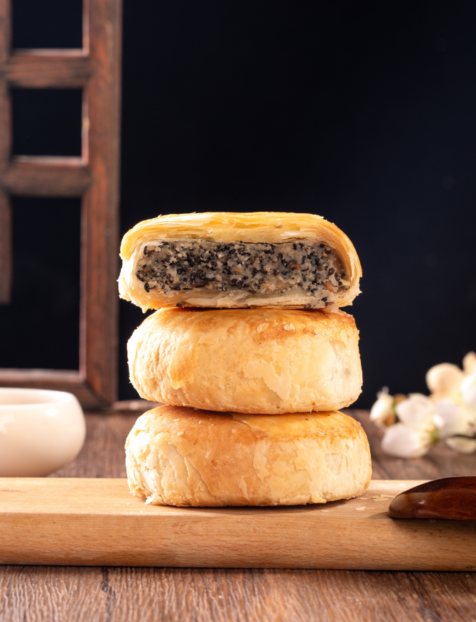 歲花村黃莊月餅（椒鹽）