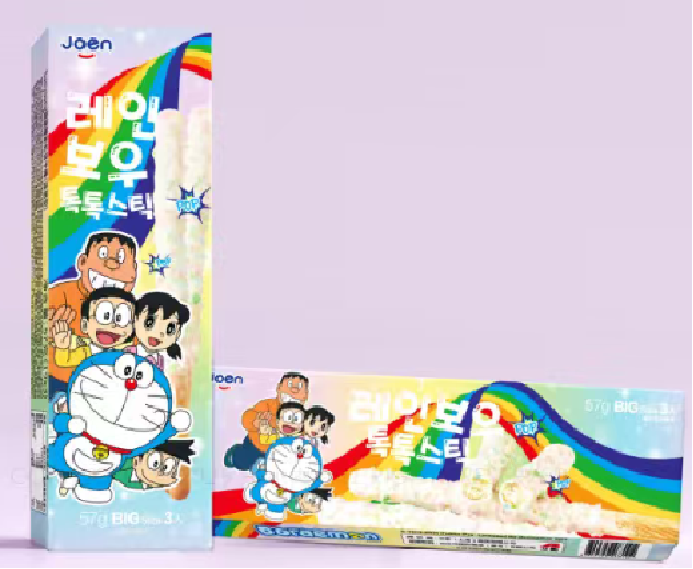 joen跳跳糖彩虹饼干棒57g