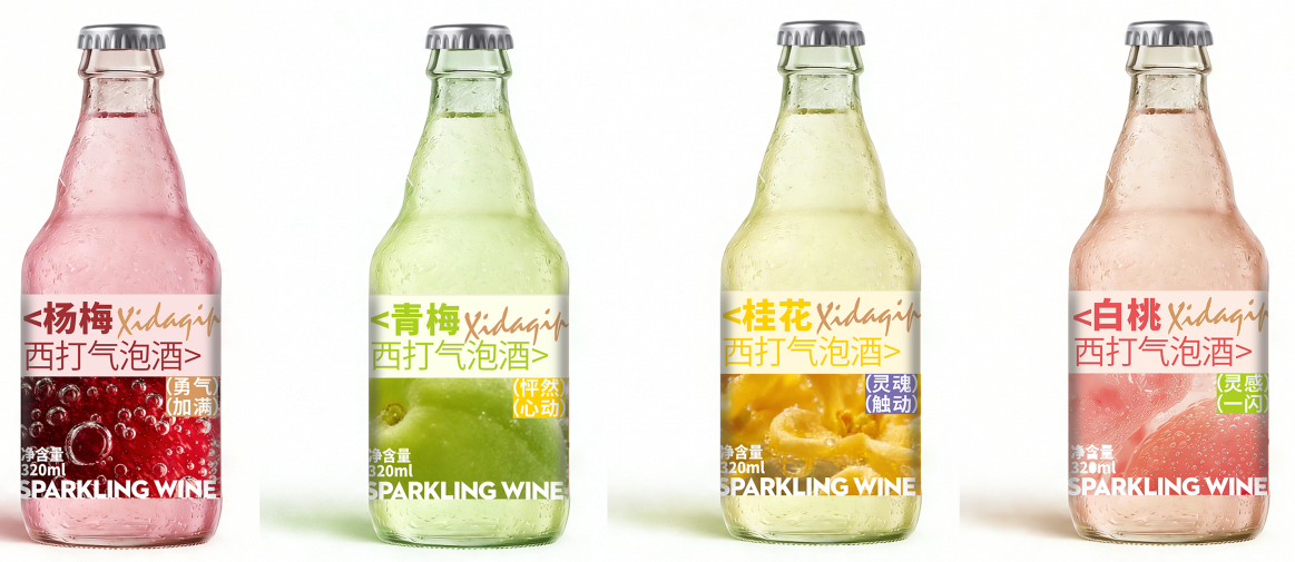 沐野玖伴“微光浮泡”西打氣泡酒系列 酒精度：3.8%