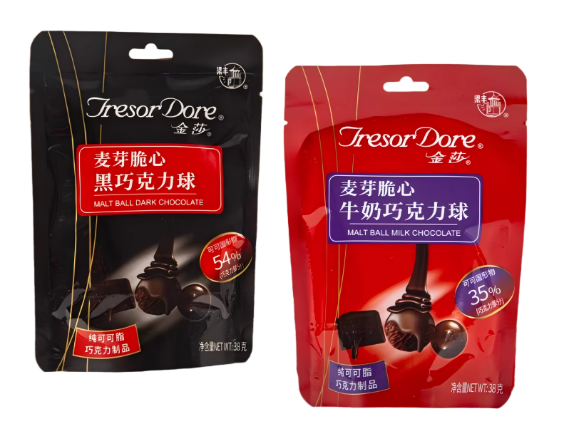 38g麥芽脆心巧克力球