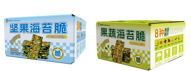 堅(jiān)果海苔脆、果蔬海苔脆、堅(jiān)果海苔卷、果蔬海苔卷