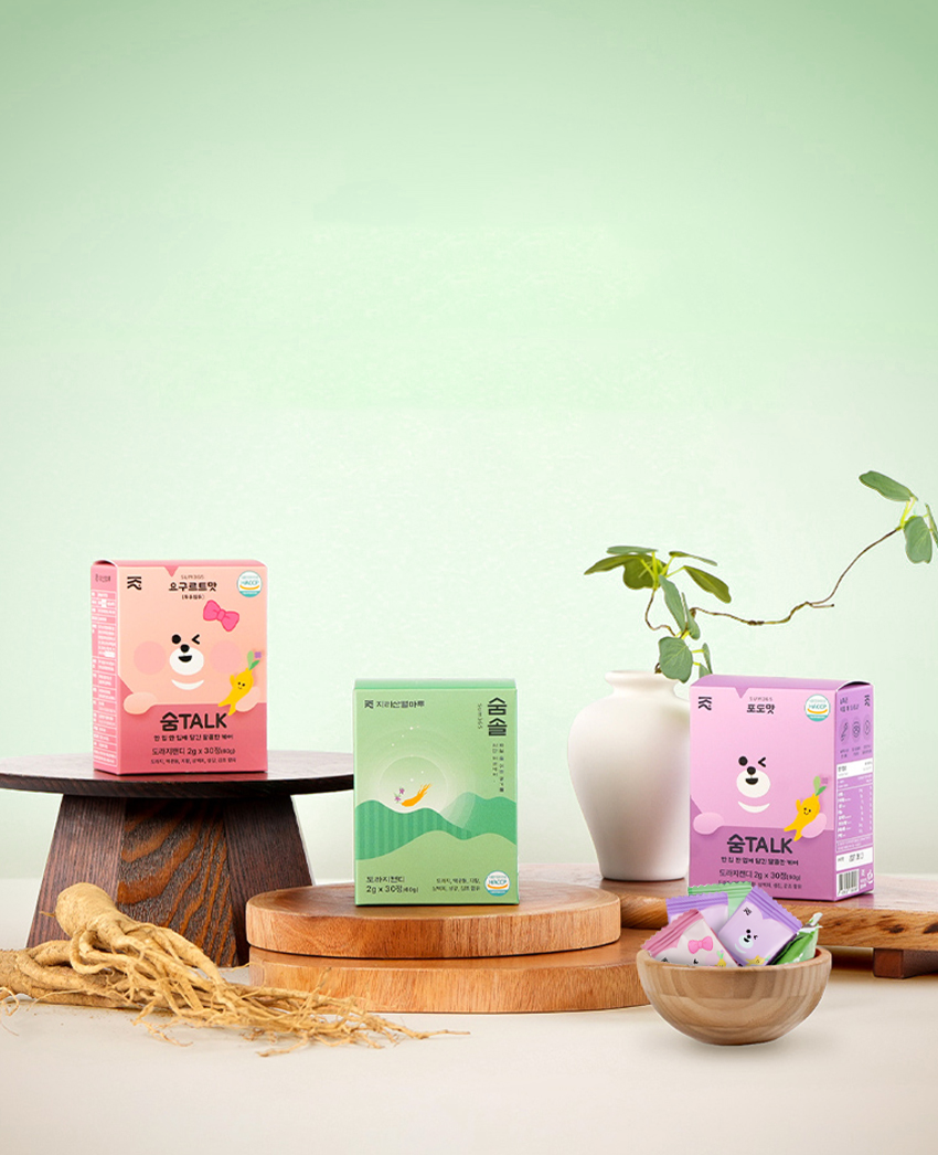 兒童桔梗糖 (酸奶味 / 葡萄味), 成人桔梗糖(薄荷味)