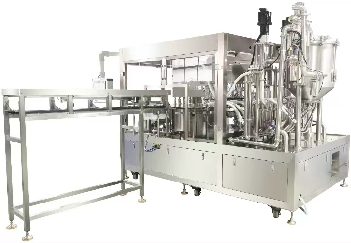 全自動(dòng)六頭吸嘴袋灌裝旋蓋機(jī)