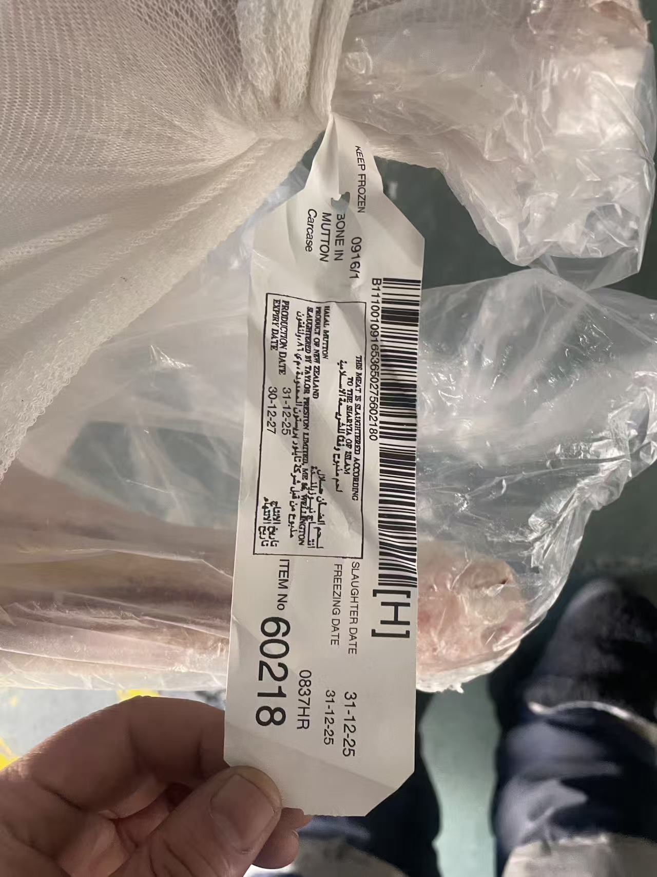 新西蘭86廠羊胴體