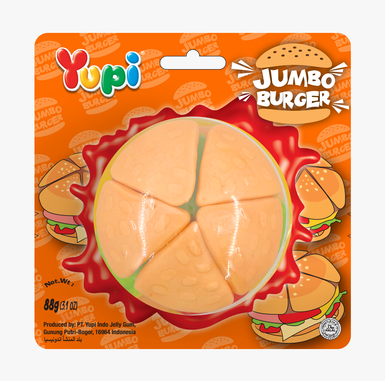Yupi大漢堡造型軟糖 88g