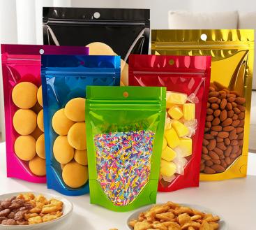 內(nèi)外彩色陰陽(yáng)鍍鋁自立拉鏈袋