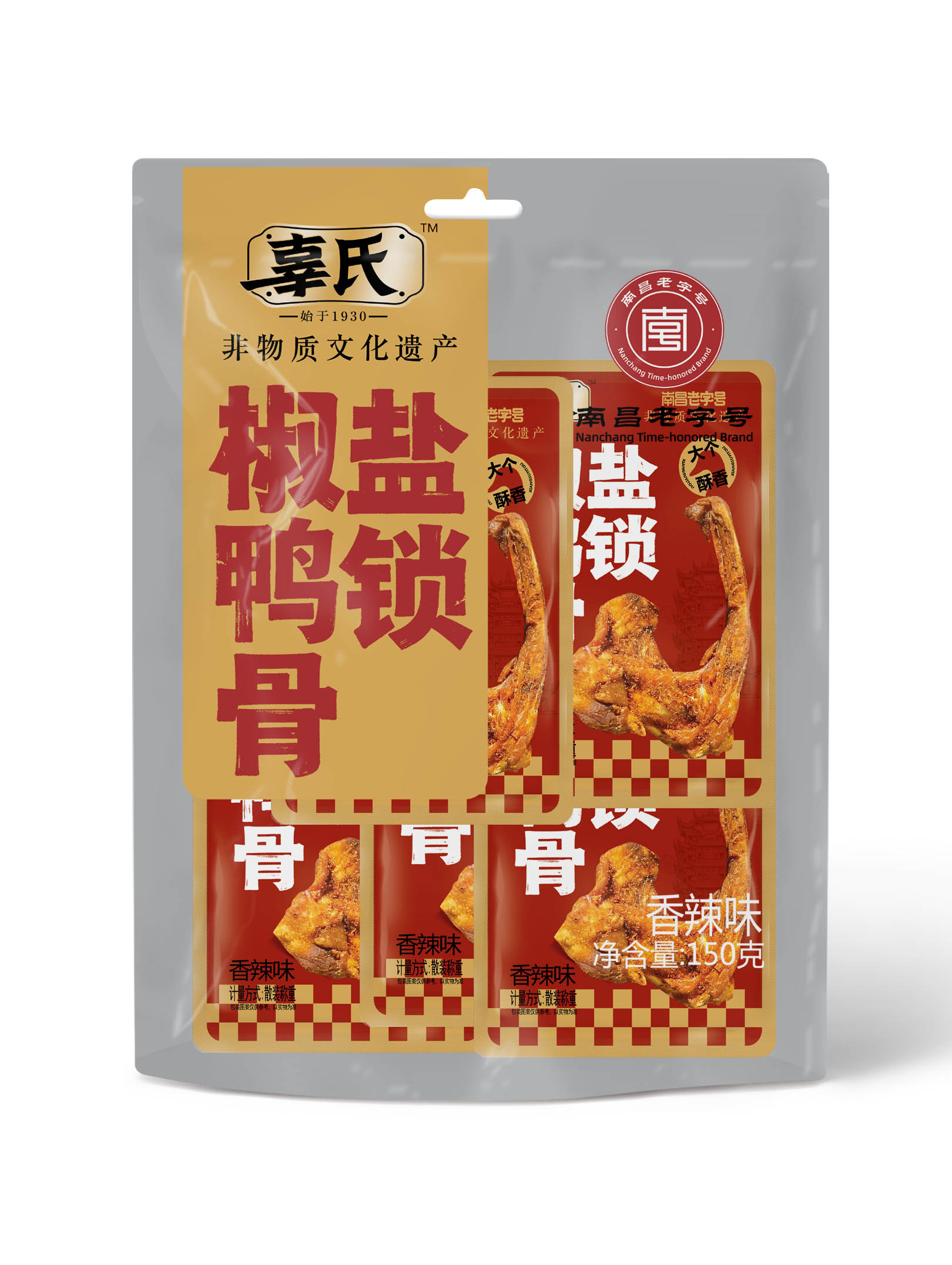 150g辜氏椒鹽鴨鎖骨