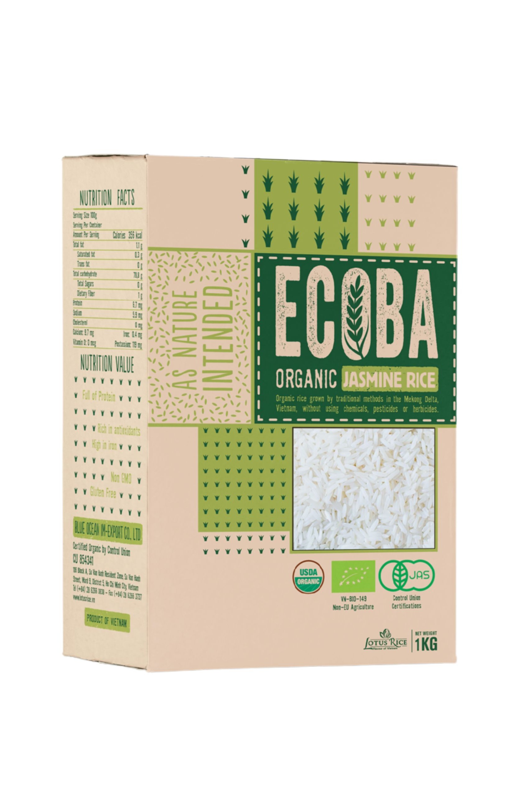 ECOBA有機(jī)茉莉香米