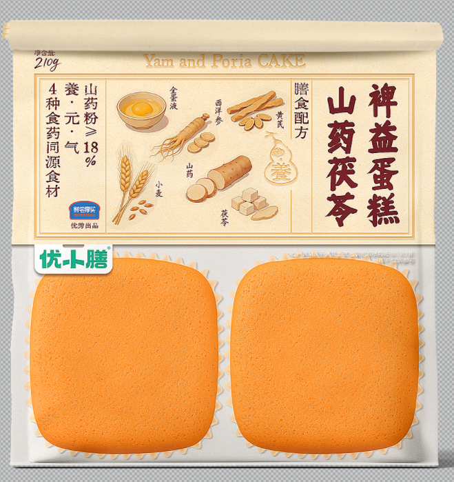 山藥茯苓裨益蛋糕