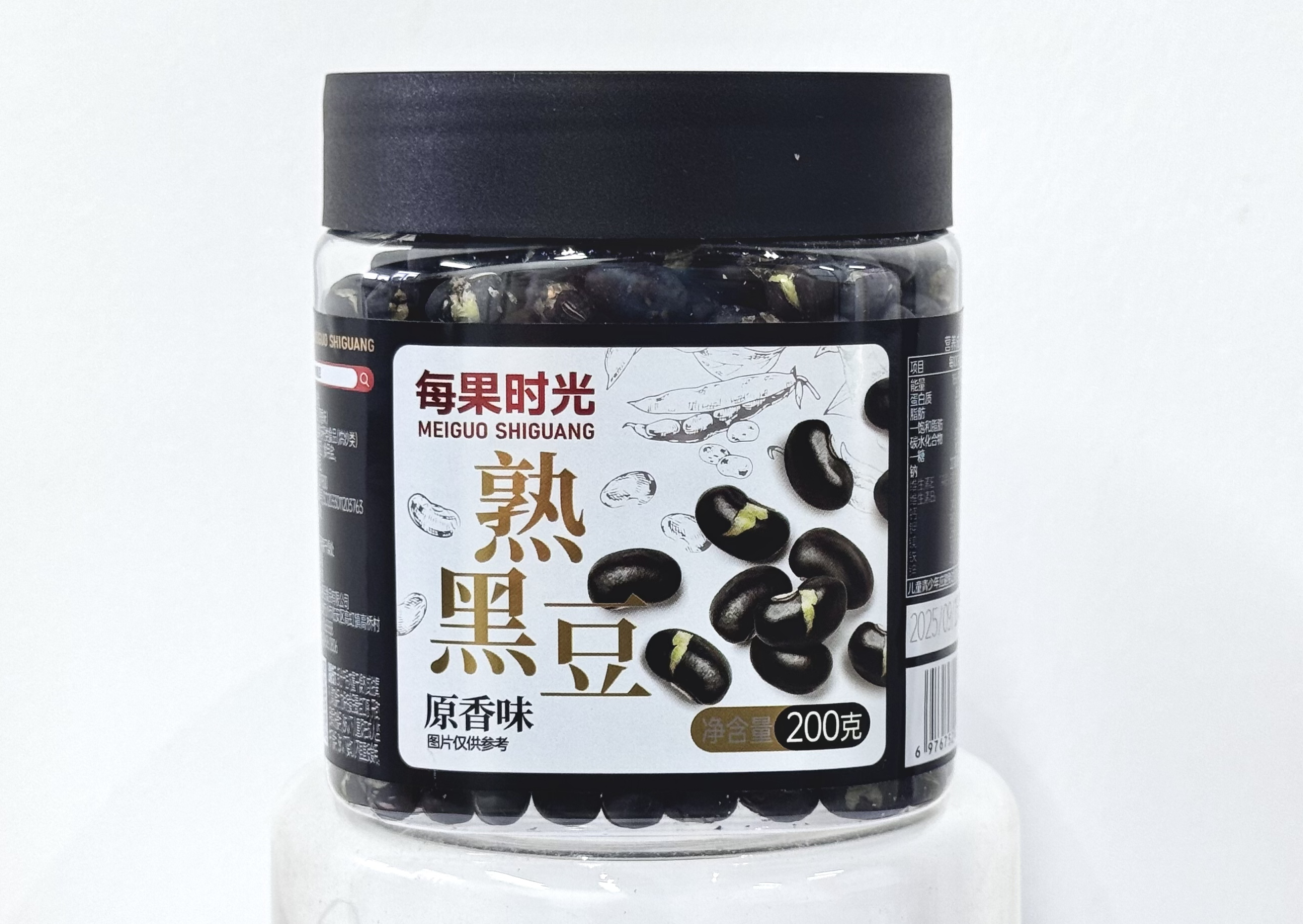【M500方罐】熟黑豆200g