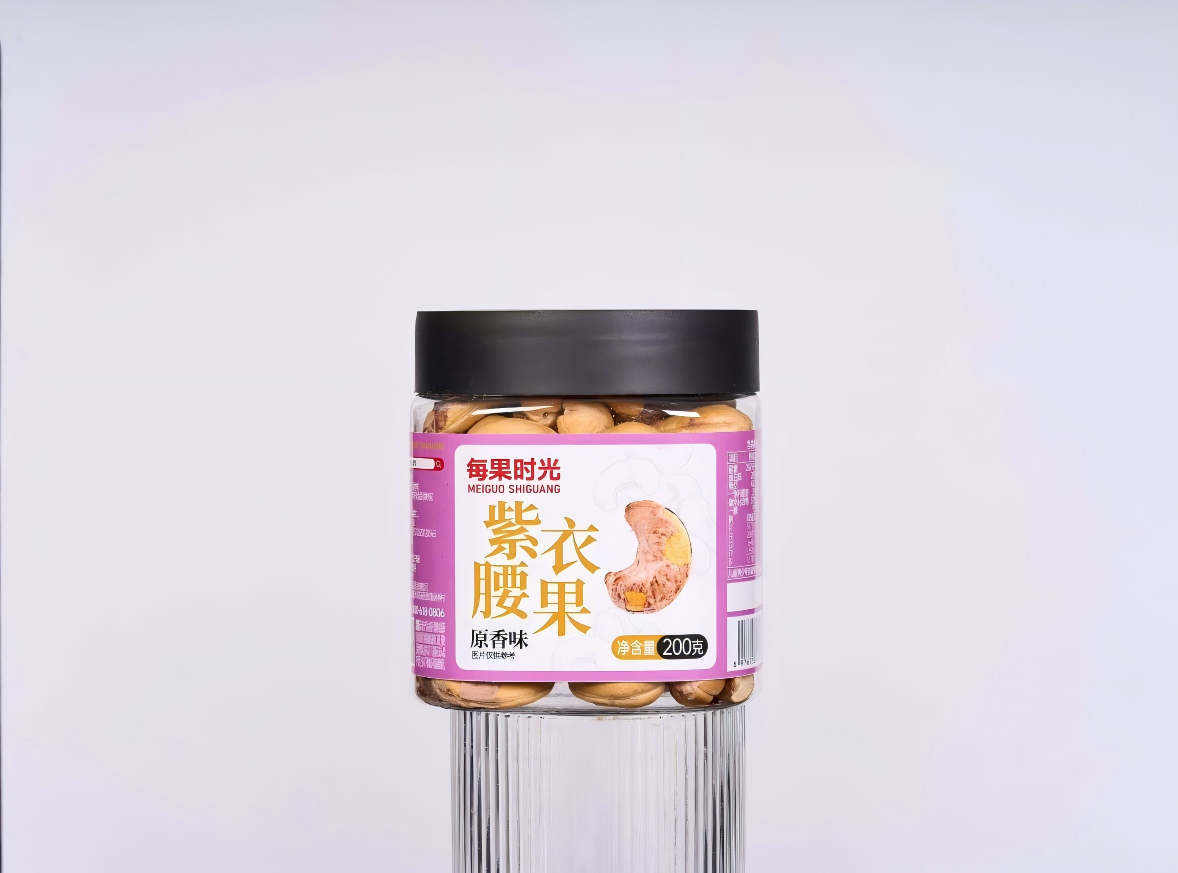 【M500方罐】紫衣腰果200g