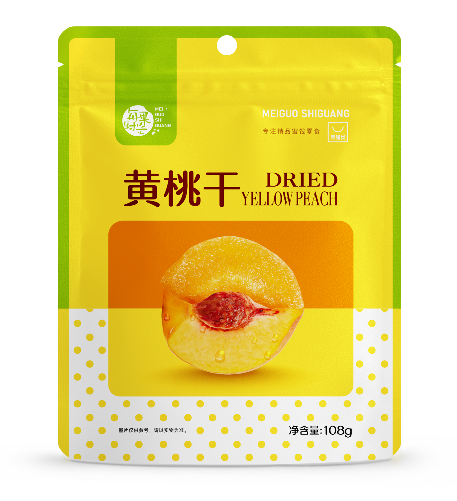 黃桃干108g