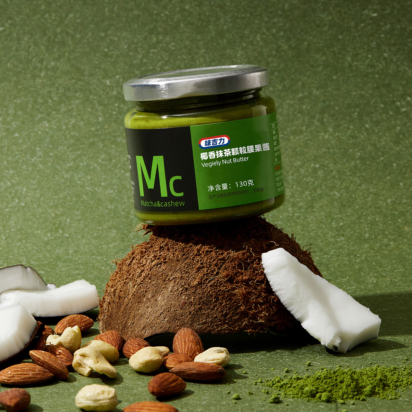 味吉力椰香抹茶腰果醬