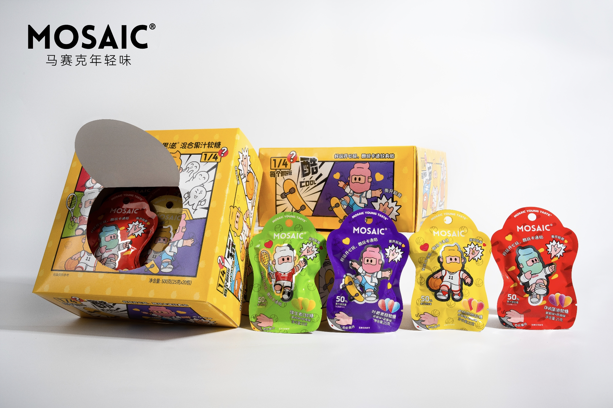 馬賽克 嚼果滋 混合果汁軟糖(IP盲盒款)