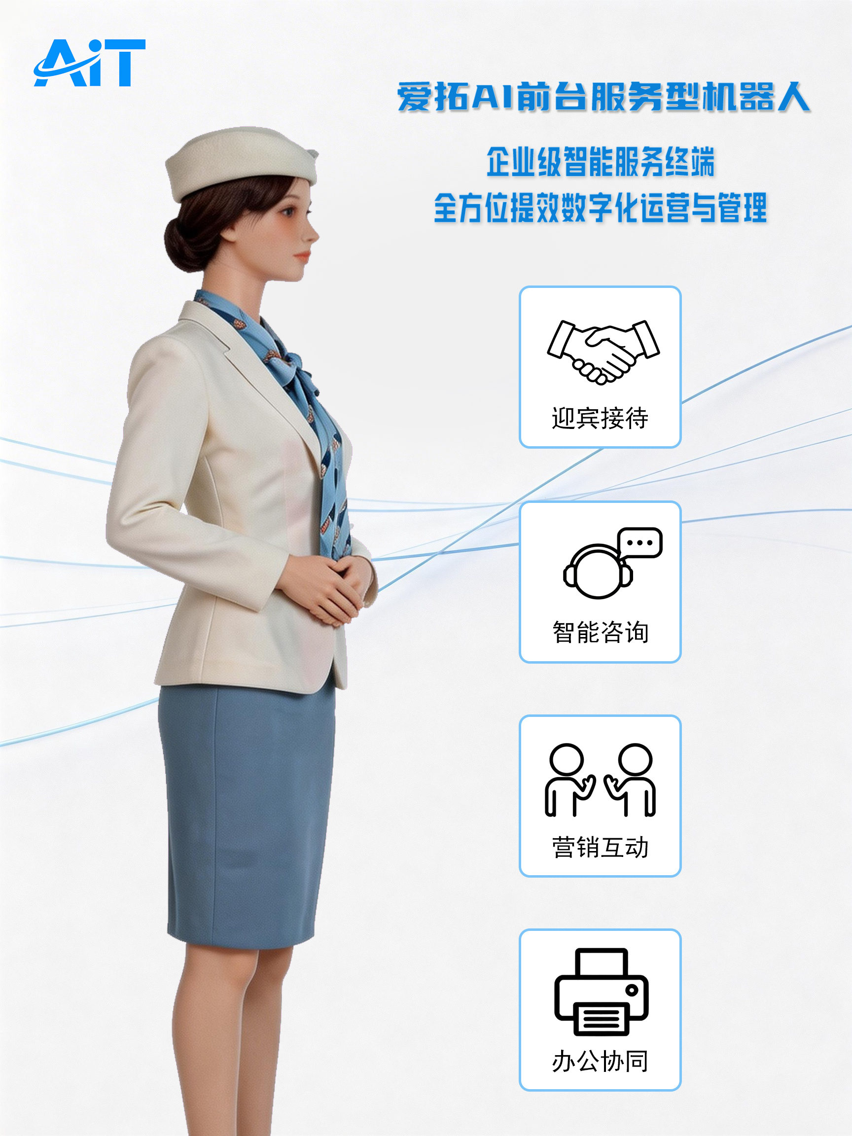 愛拓酒店&餐廳AI前臺機器人