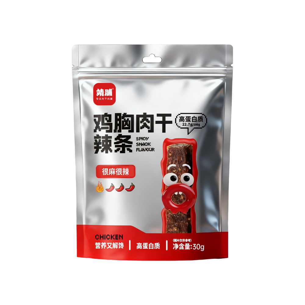 靖脯雞胸肉干辣條