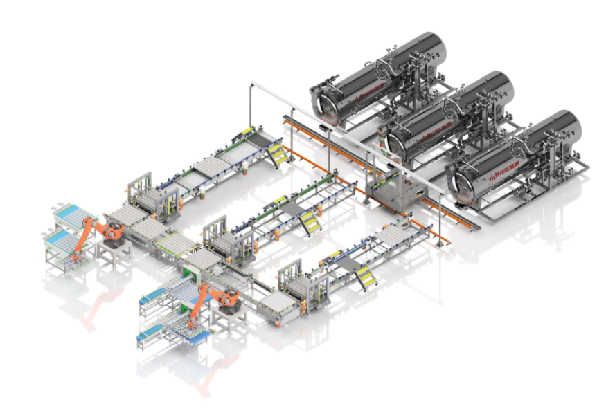 碗裝/杯裝自動化殺菌生產線