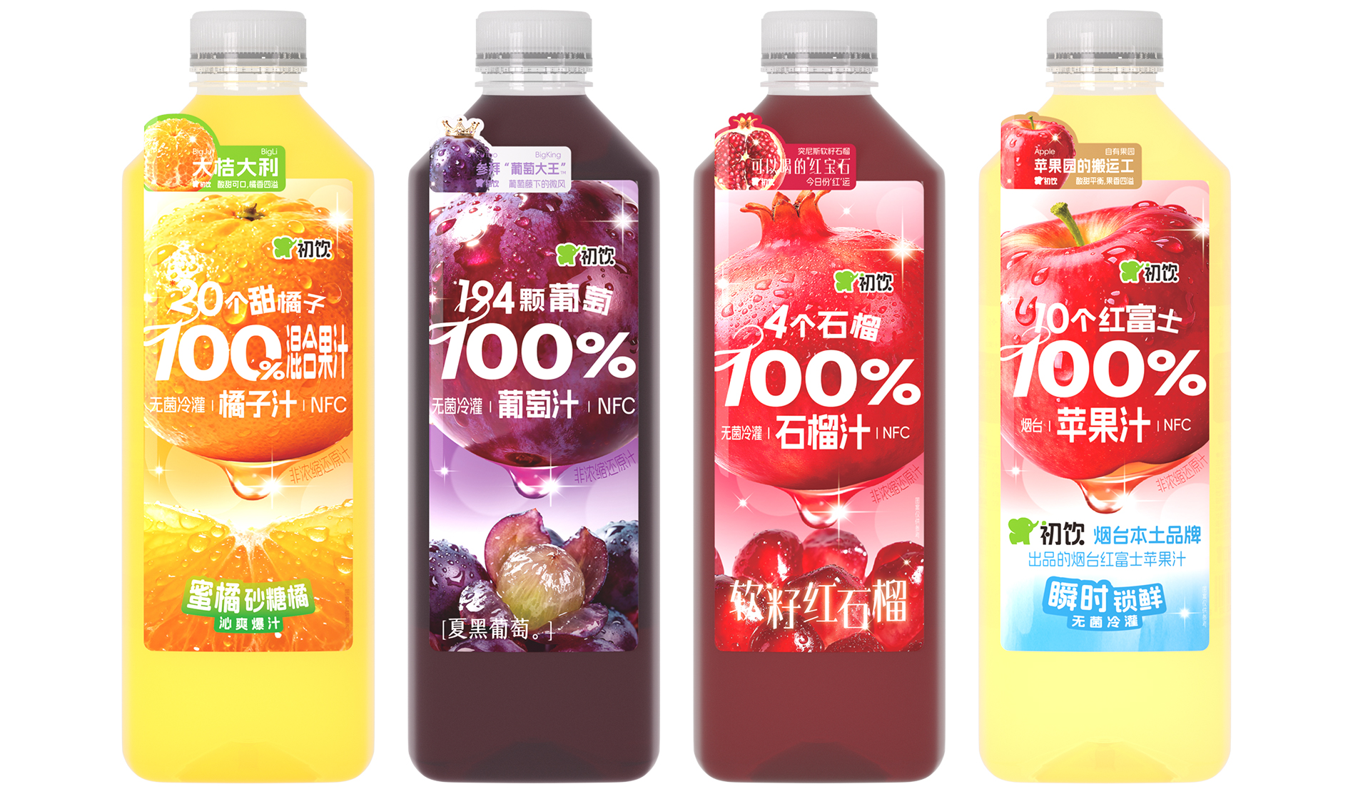 1L無菌冷灌果汁系列