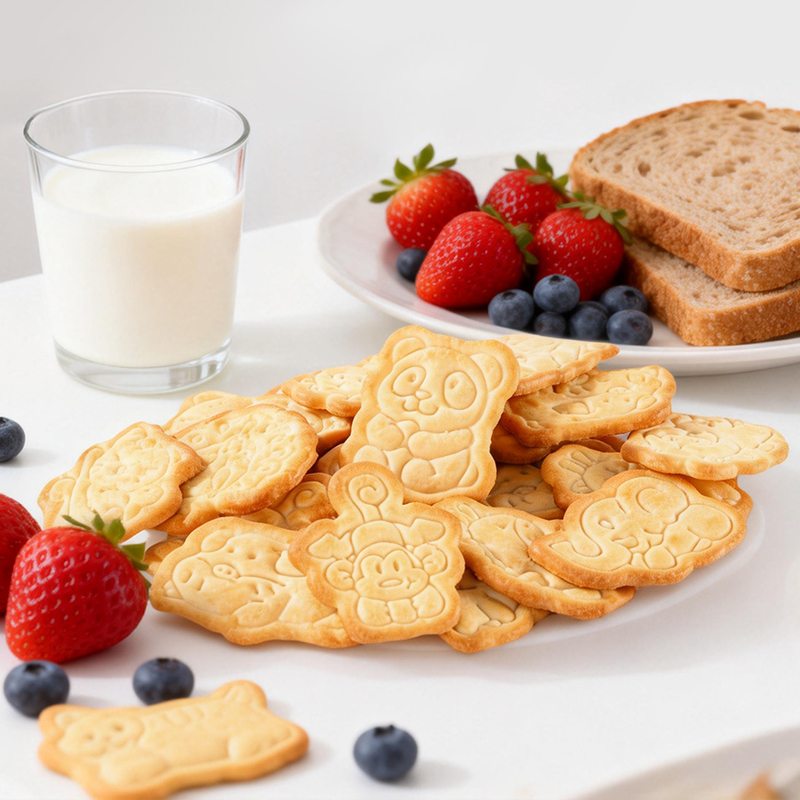 牛奶味動物造型餅干