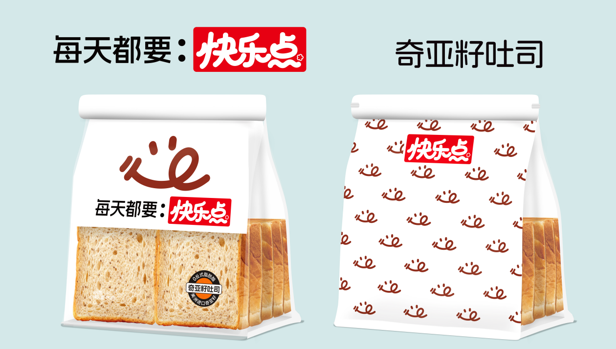 快樂點(diǎn)奇亞籽吐司490g