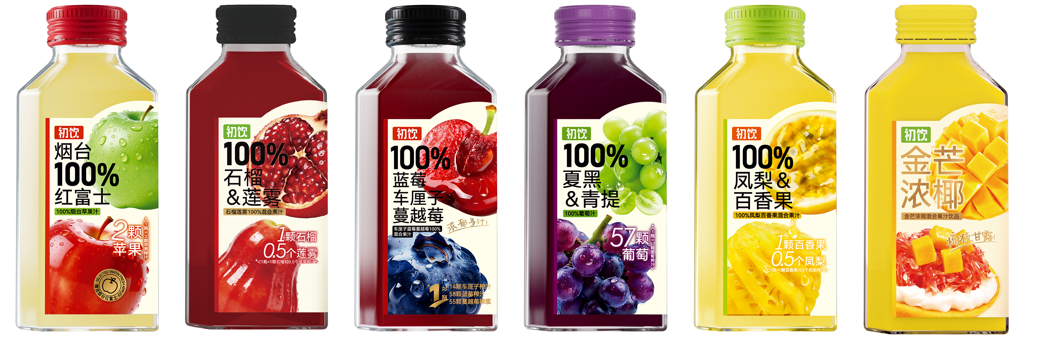 350克玻璃瓶混合果汁系列