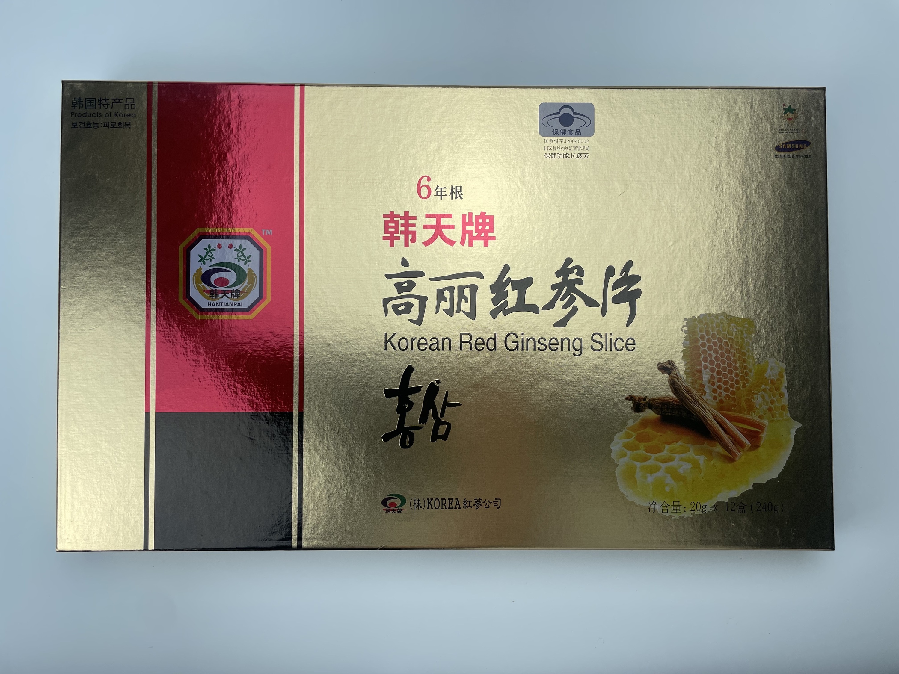 韓天牌高麗紅參片