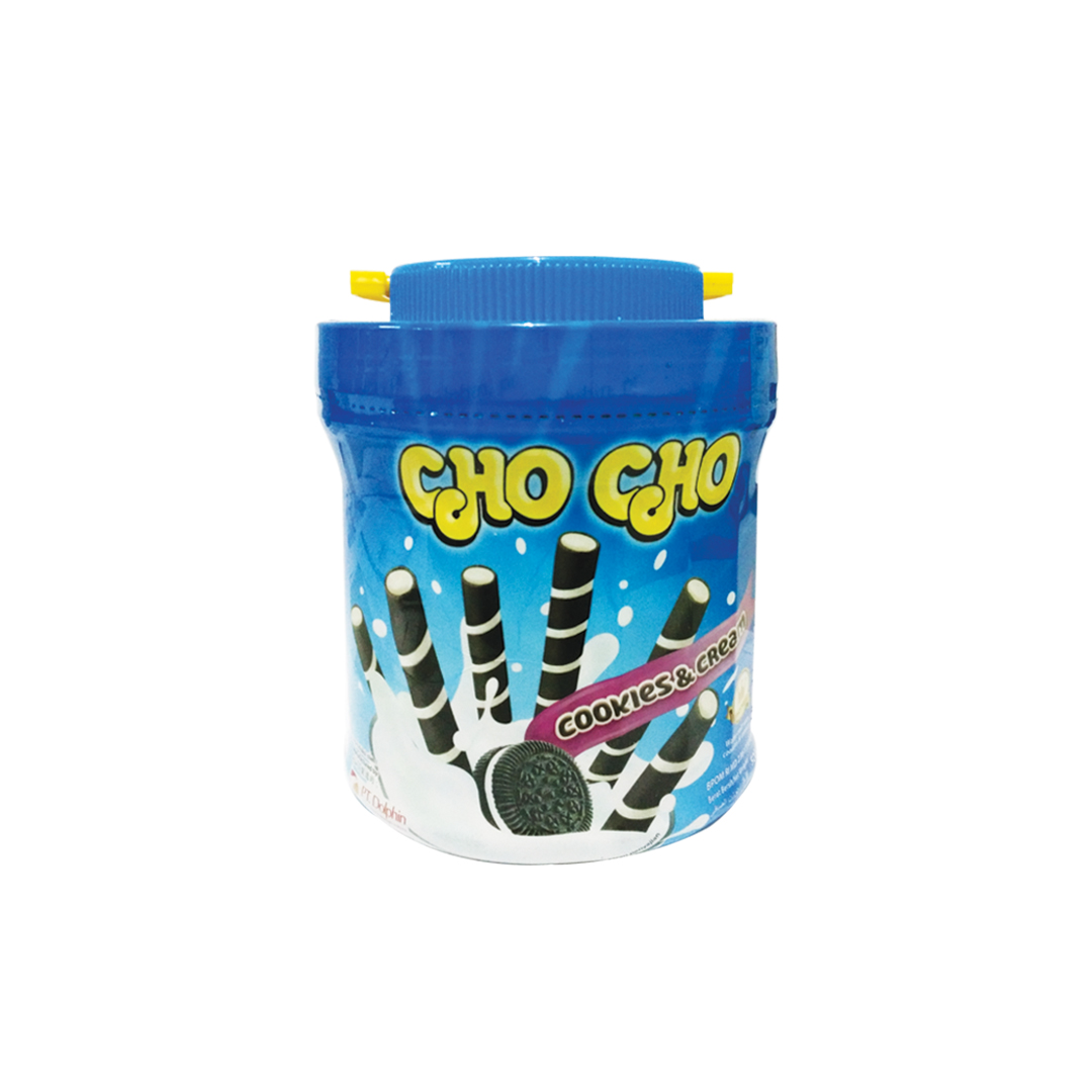 Cho Cho Wafer Stick Cookies & Cream 500g.jpg