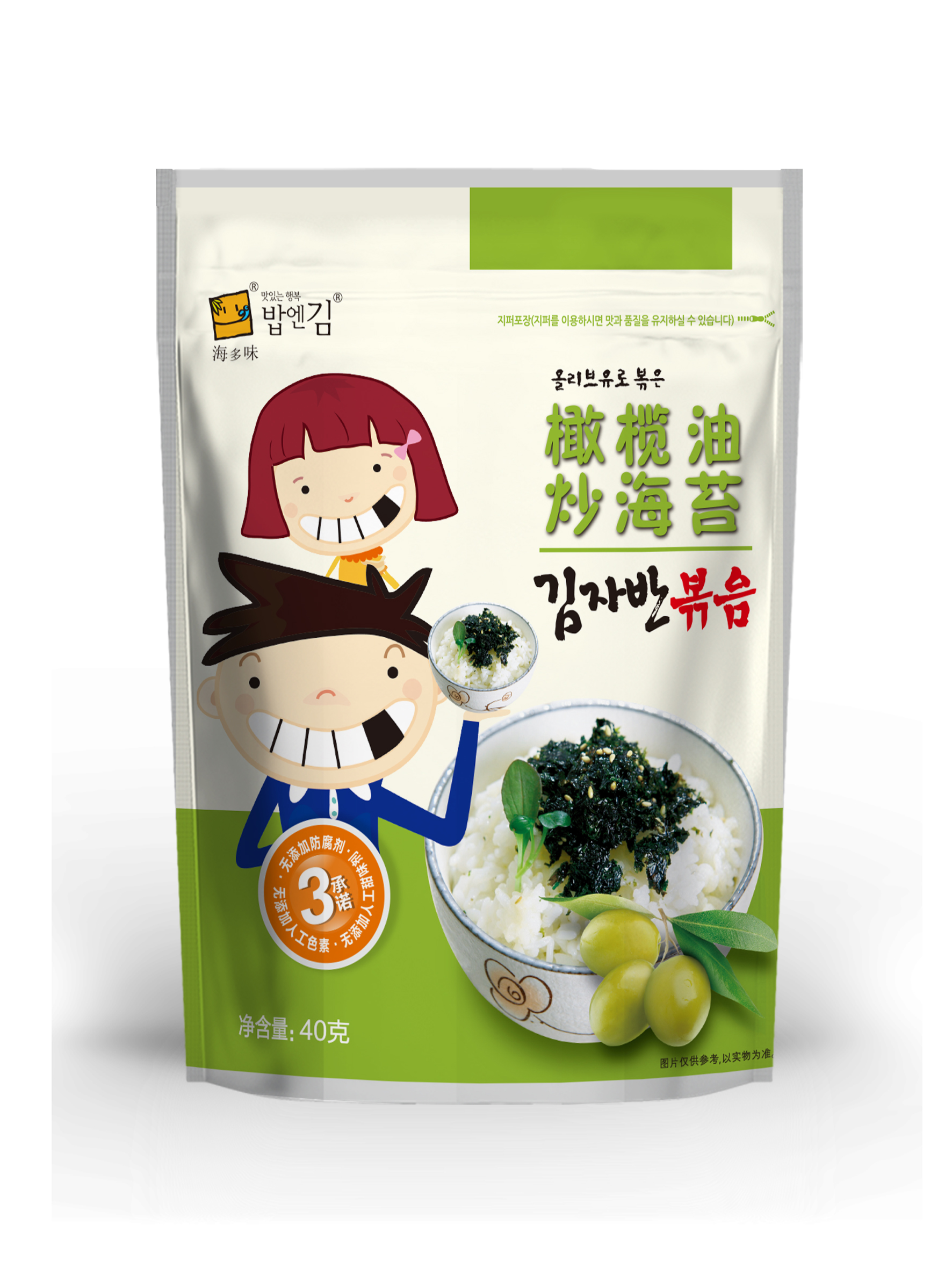 橄欖油炒海苔40克