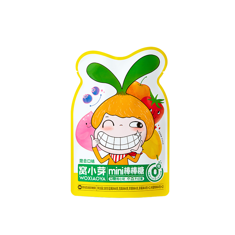 窩小芽迷你棒棒糖(混合口味)/28g