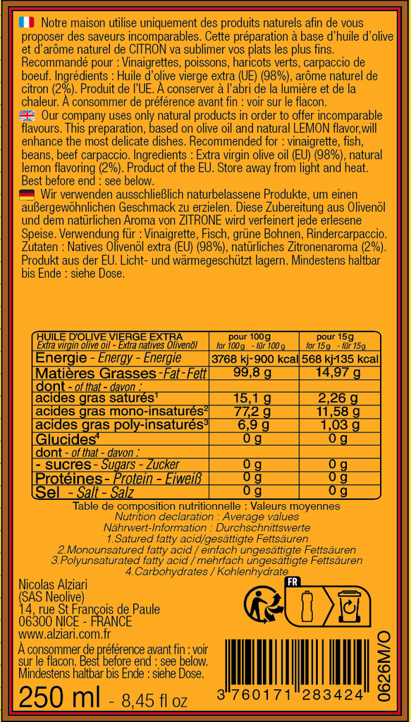 Huile d'olive aromatisee CITRON 250 ML - Alziari.png