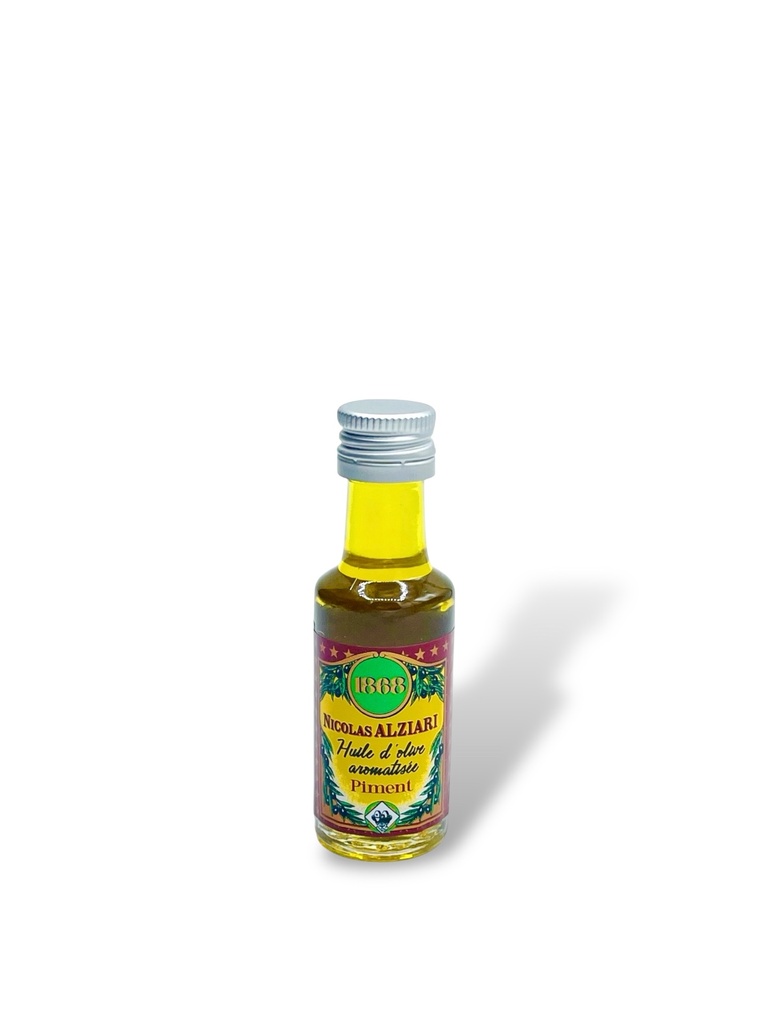 [5058] 20ml miniature glass bottle Olive oil Chili flavored - Alziari.jpg