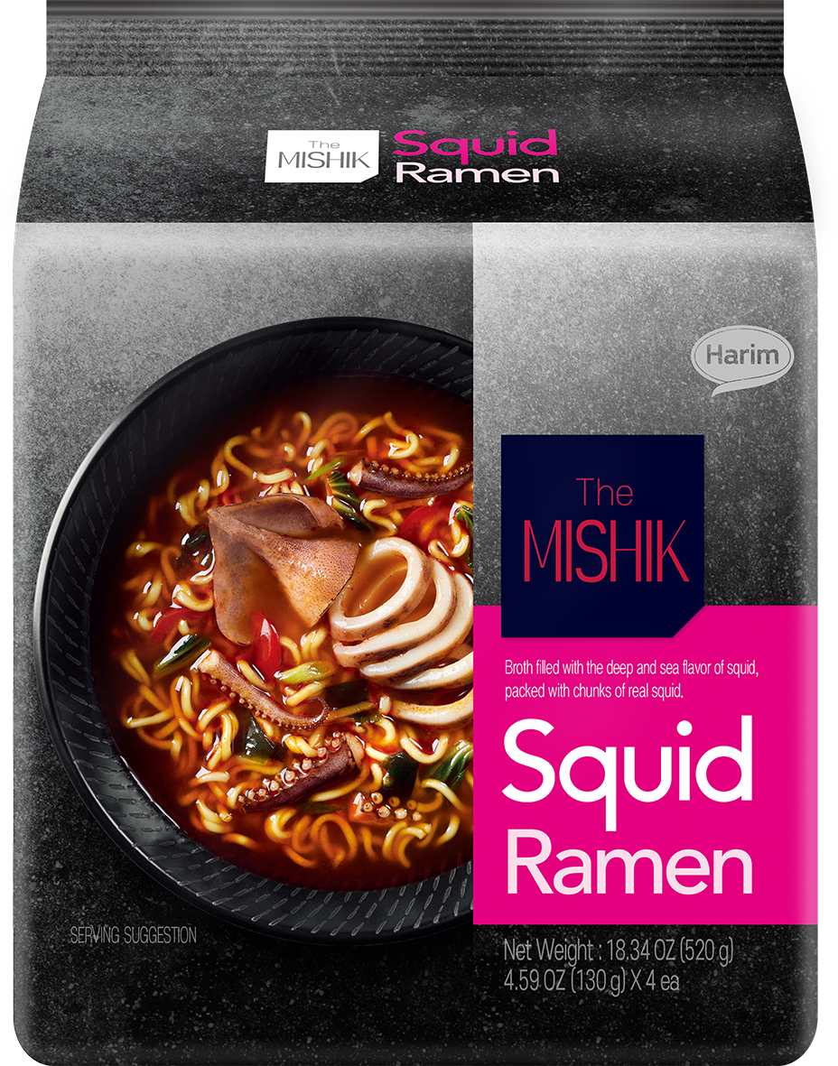 夏林美食魷魚味拉面