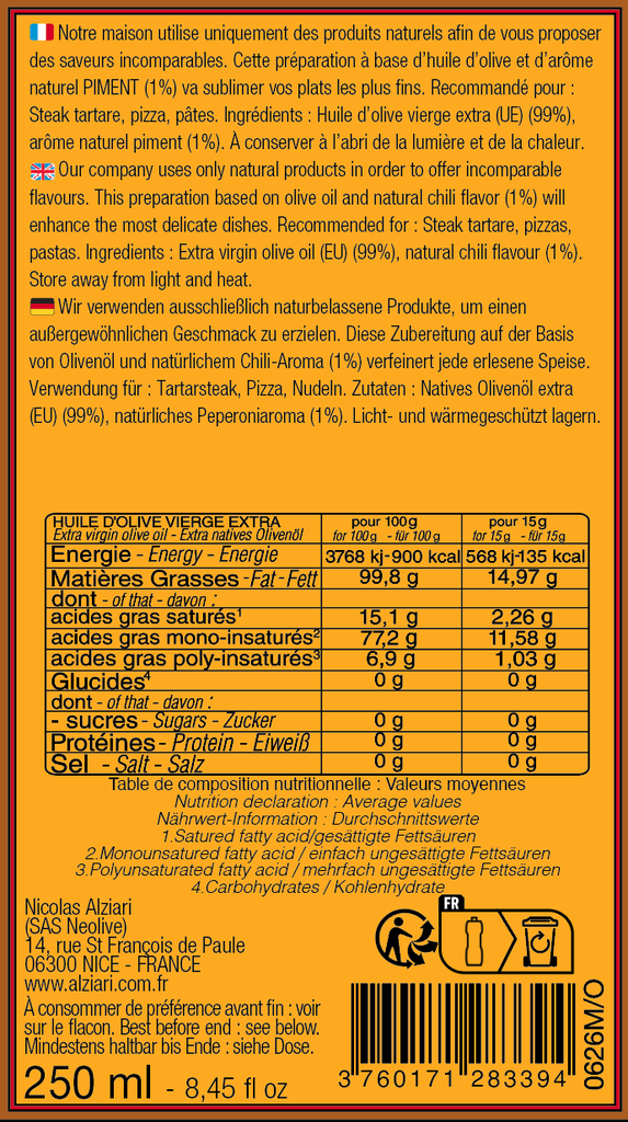 Huile d'olive aromatisee PIMENT 250 ML - Alziari.png