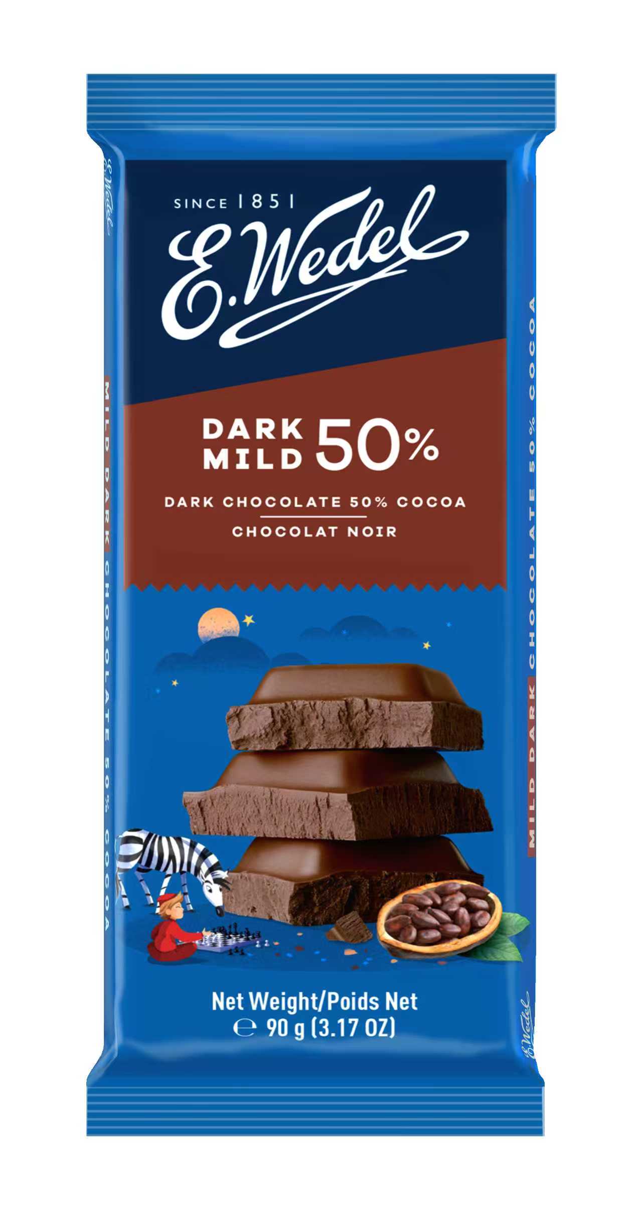 Dark Chocolate 50% Cocoa 90g