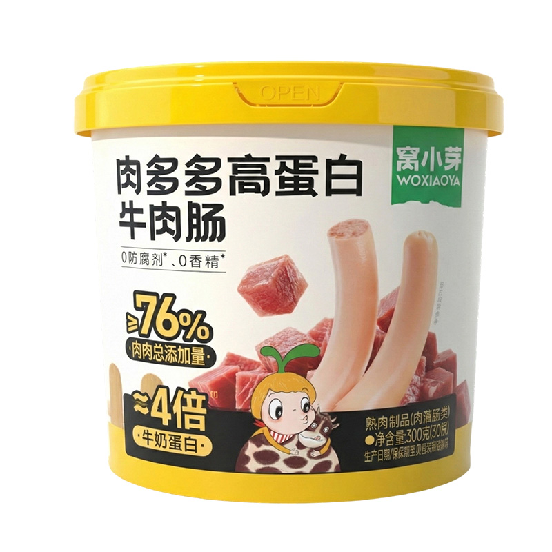 窩小芽肉多多高蛋白牛肉腸/300g