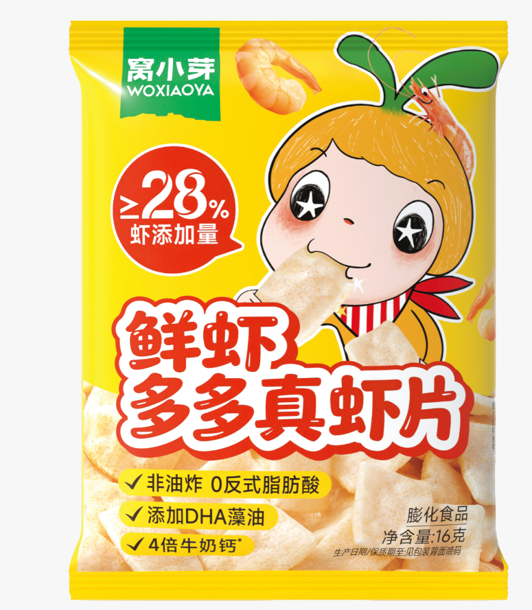 窩小芽鮮蝦多多真蝦片